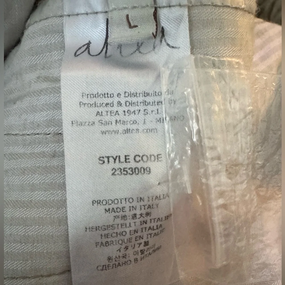 Altea Milano Men's Linen Drawstring Pants Size Large
